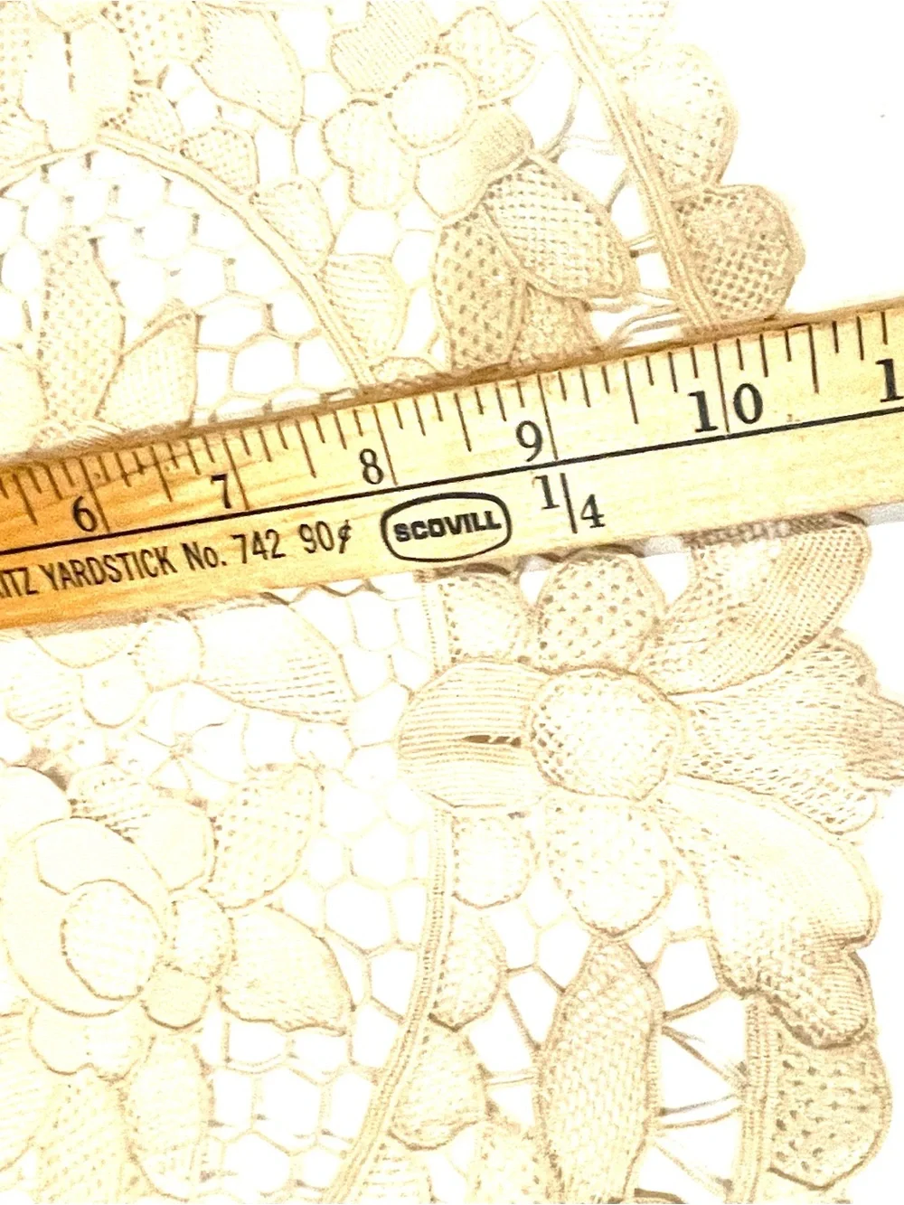 Vintage oval Lacy Doily